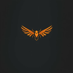 Obraz premium Modern Vector Insect Design: Abstract Logo Emblem for Unique Nature-Inspired Branding