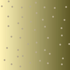 茶色の水玉が散らばるゴールド背景　グラフィック素材