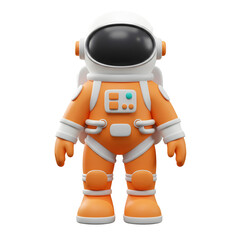 Generative AI, Aerospace industry icons. Cartoon 3D style background removed image. Spacesuit icon, helmet and life support systems.