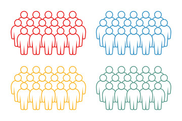 Symbol, ikona ludzi. Plik wektorowy. © robert6666