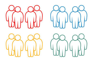 Symbol, ikona ludzi. Plik wektorowy. © robert6666