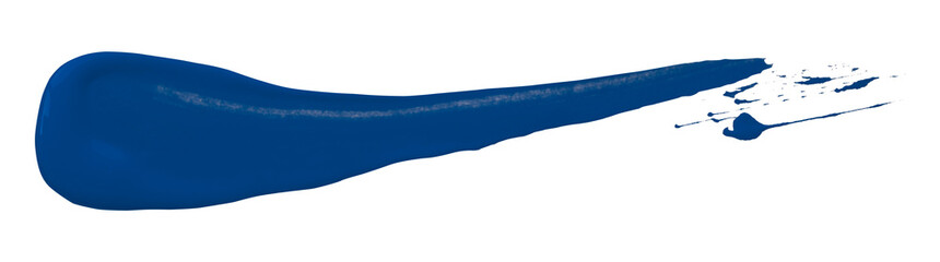 blue brush isolated on transparent background