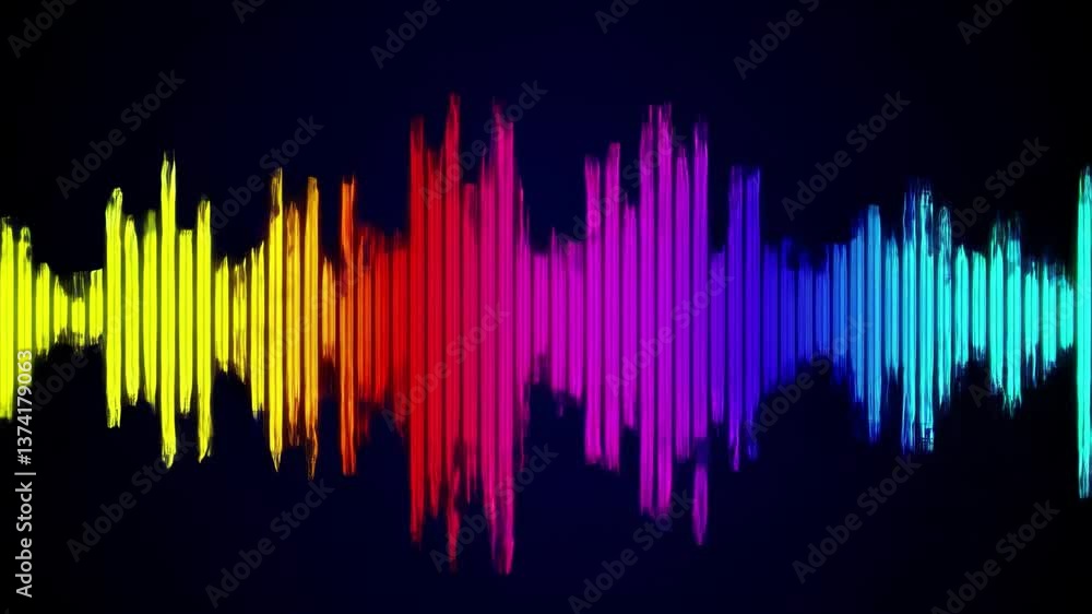 Poster immerse yourself in the visual language of music: a dynamic animation features seamlessly looping ve