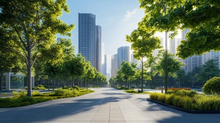 futuristic clean city, realistic photo 