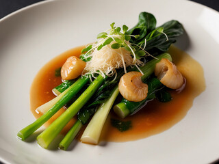 Braised Seasonal Vegetables with Dried Scallops