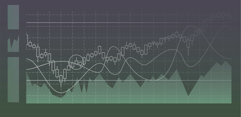 Obraz premium Business Trade and stock data chart background.