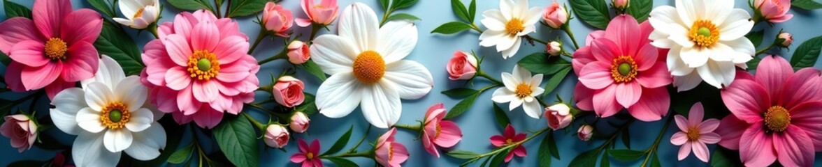 Vibrant close-up of floral covered wall,  botanical,  background
