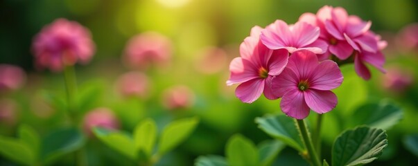 Vibrant clover flowers blooming in a lush garden, close-up shot,  close-up,  plant