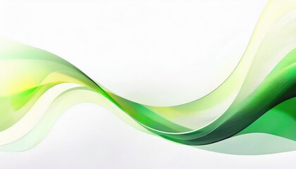 Fototapeta premium soft green abstract wave with smooth flowing curves, modern gradient design for backgrounds, presentations, and branding