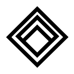 Geometric logo silhouette