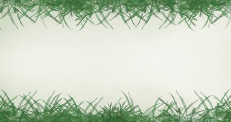 Obraz premium A fresh grass background filled with greenery creates a natural landscape, offering copy space for text. The eco-friendly outdoor environment enhances the organic feel, making it perfect for designs.