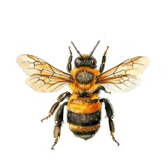 A Bee bee illustration watercolor.