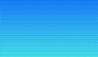 background in pixel art. Dithering backdrop in 8 bit style. Blue color