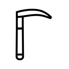 Laryngoscope black line icon for digital and print projects.