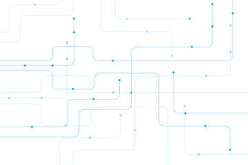 Abstract design of connected dots and lines
