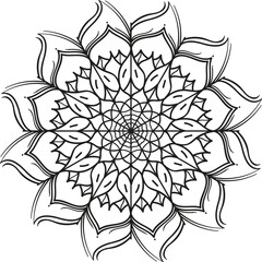 Print Mandala Lineal Alpona