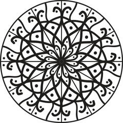 Print Mandala Lineal Design