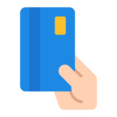 Card Payments Icon. Credit and debit card symbol. Digital finance and online transaction sign - stock vector. Flat Icon