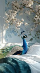 Peacock animal bed furniture.