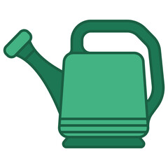 Watering can vector cartoon illustration isolated on a white background.