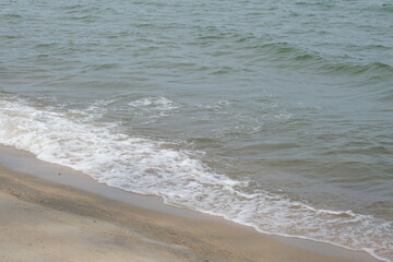 Sandy beach and sea for background