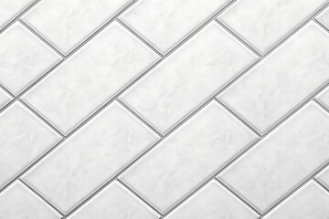 A serene expanse of subtly textured, off-white tiles arranged in a classic herringbone pattern, creating a calming and minimalist aesthetic.