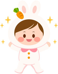 Easter Bunny Costume Boy
