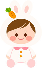 Easter Bunny Costume Boy
