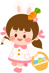 Easter Bunny Costume Girl
