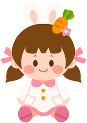 Easter Bunny Costume Girl
