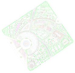 vector sketch illustration of design layout site plan landscape city park with tree plants