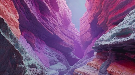   Crimson Canyon in Twilight Light