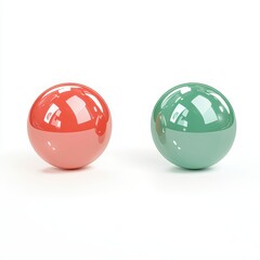 Colorful decorative balls studio setting photography minimalist design close-up visual appeal