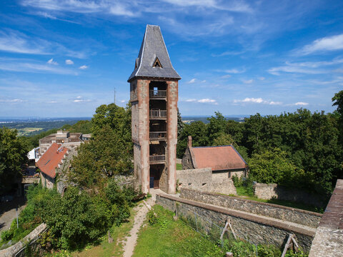 Burg Frankenstein, Bergstrasse, Deutschland, Hessen, Darmstadt