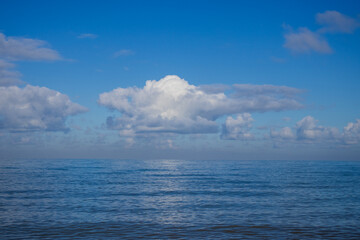 clouds over the sea