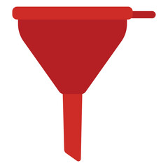 Kitchen funnel vector cartoon illustration isolated on a white background.