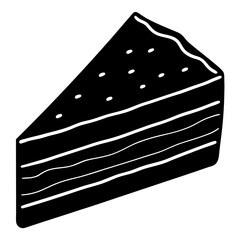  Delicious Cake Slice Vector Illustration &ndash; Perfect for Bakery & Dessert Designs