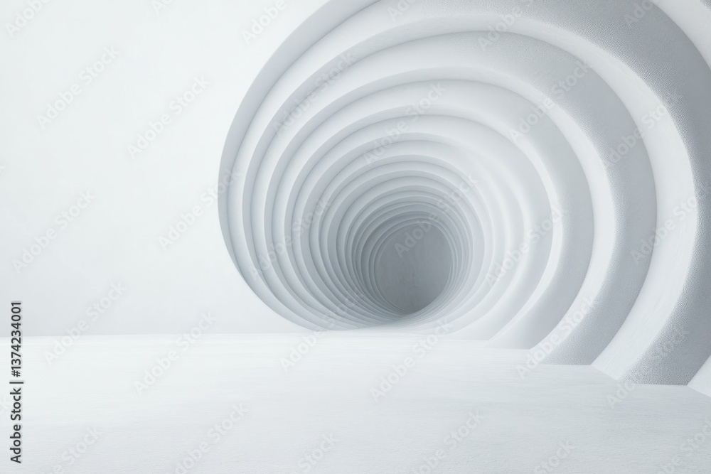 Poster mesmerizing geometric composition featuring swirling spiral patterns set against minimalistic backgr