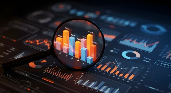 Auditor&iacute;a empresarial gesti&oacute;n financiera de acciones en estrategia de an&aacute;lisis de datos con marketing contable gr&aacute;fico o concepto de beneficio de investigaci&oacute;n de inversi&oacute;n econ&oacute;mica de gr&aacute;fico de inf