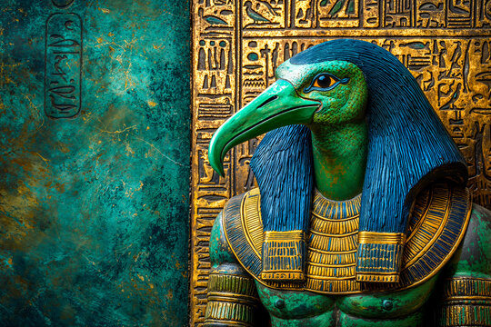 Thoth, ancient Egyptian ibis-headed god of wisdom, writing and the moon