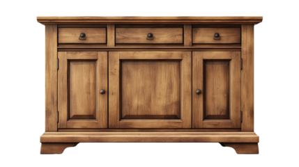 Rustic Cabinet: An antique wooden cabinet with drawers and doors, embodying vintage charm and functional design. This image showcases the beauty of traditional craftsmanship.
