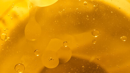 Abstract Yellow water bubbles background