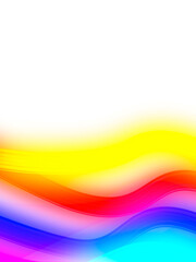 Colorful Abstract Flowing Waves