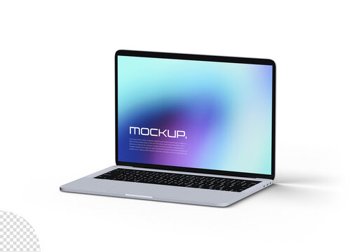 Laptop Computer Desktop Monitor Screen Device Mockup Template