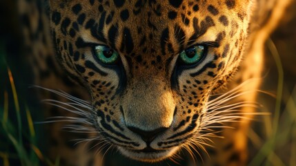 Obraz premium Cat stares intently. Generative AI