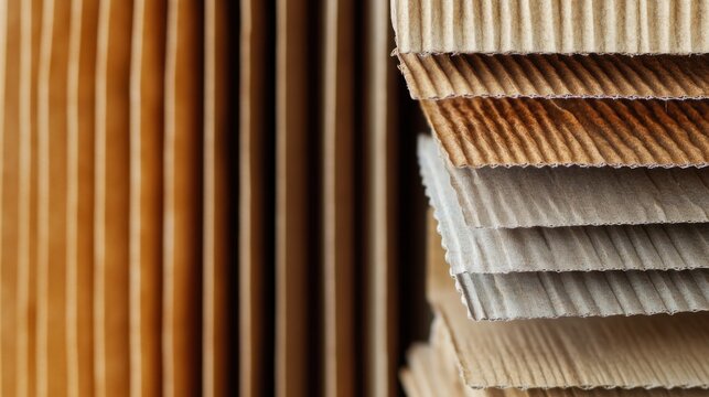 Cardboard Filters Natural Vintage. Generative AI