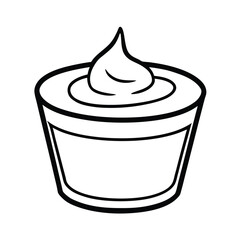 Creamy Dessert in a Small Cup Whipped Topping Delight