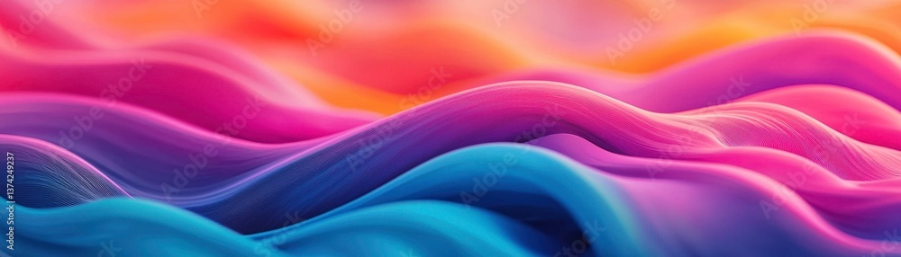 Poster abstract wave background gradient color