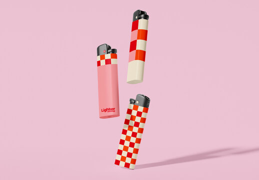 Floating Lighter Set Mockup
