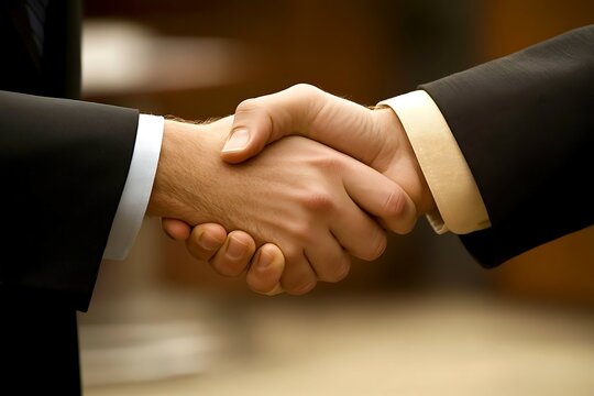 business handshake agreement and partnership visual representation, professional deal handshake symbolizing. Concept of business, people, collaboration and trust.